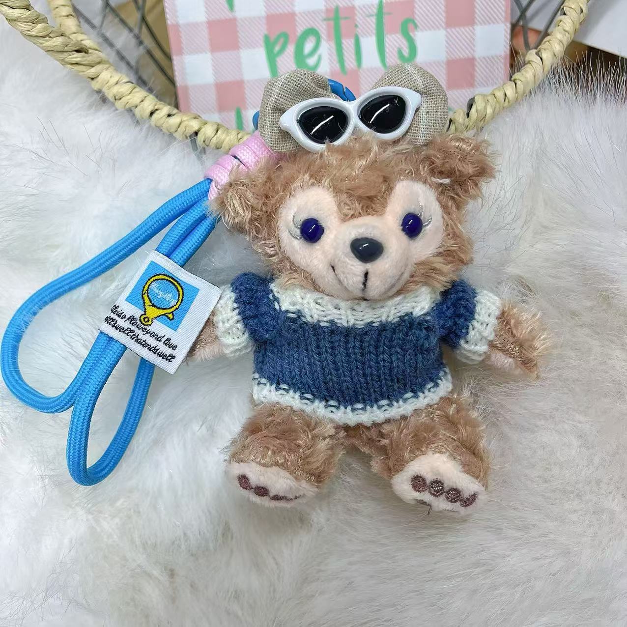 Shirley colgante felpa lindo Duffy oso llavero dibujos animados oso colgante bolso colgante Shirley muñeca