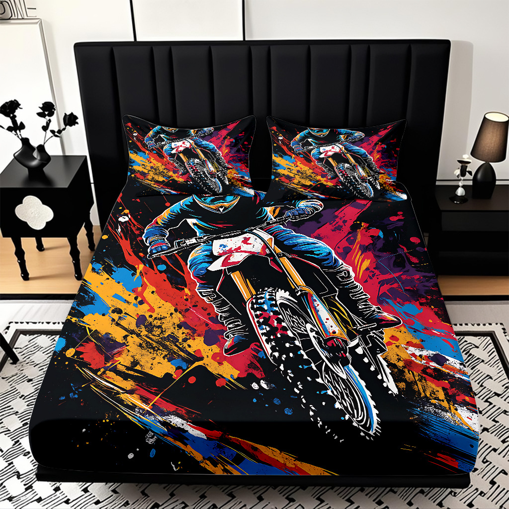 TEMU / JIT serie de motocicleta fría transfronteriza impresión digital de alta definición caja de cama de polirido fábrica directa