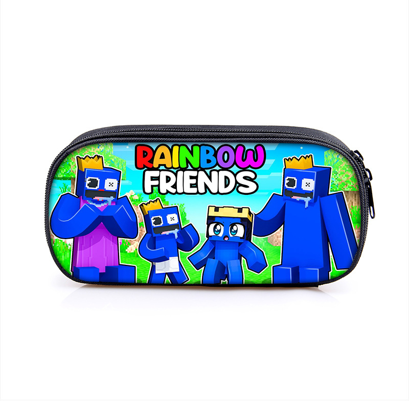 2022新款roblox rainbow friends彩虹朋友单层笔袋竖款方形文具袋|ms