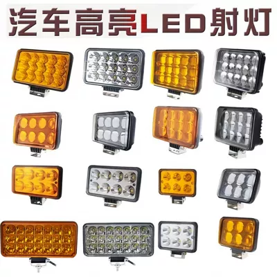 12V 24V Reversing Light Engineering Vehicle Forklift Front Headlight Modified Fog Light Truck Led Spotlight Super Bright Spotlight (Ön faralar)