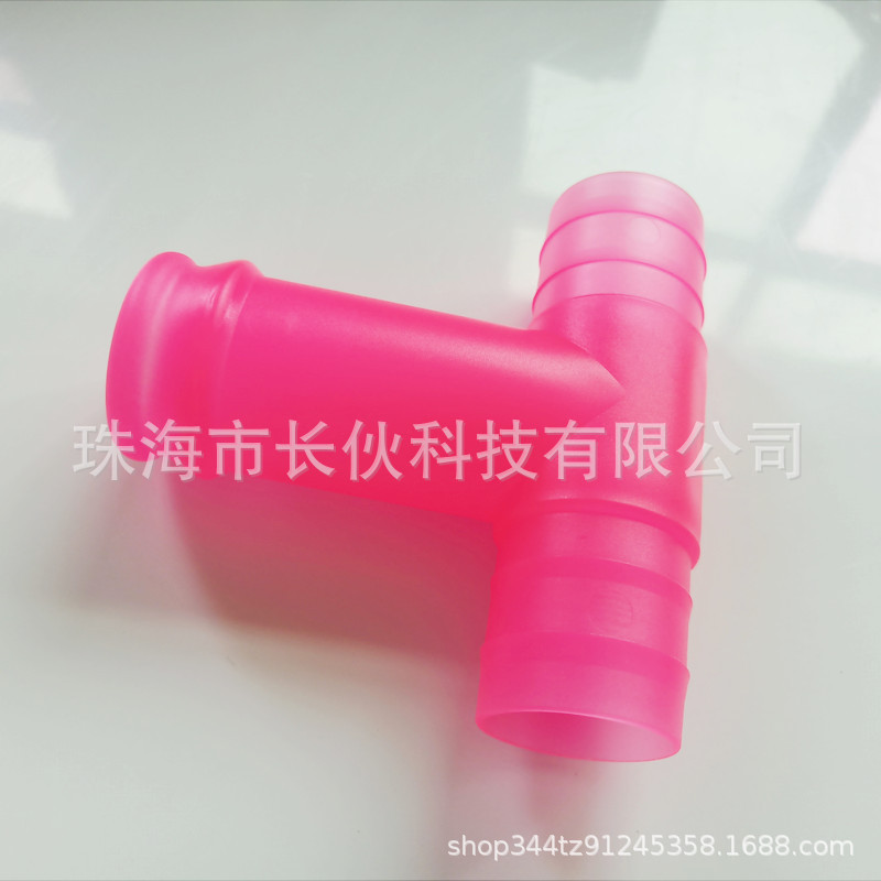 Three-Way Pipe Glass Bottle Diverter Connecting Pipe for Quick Drinking
