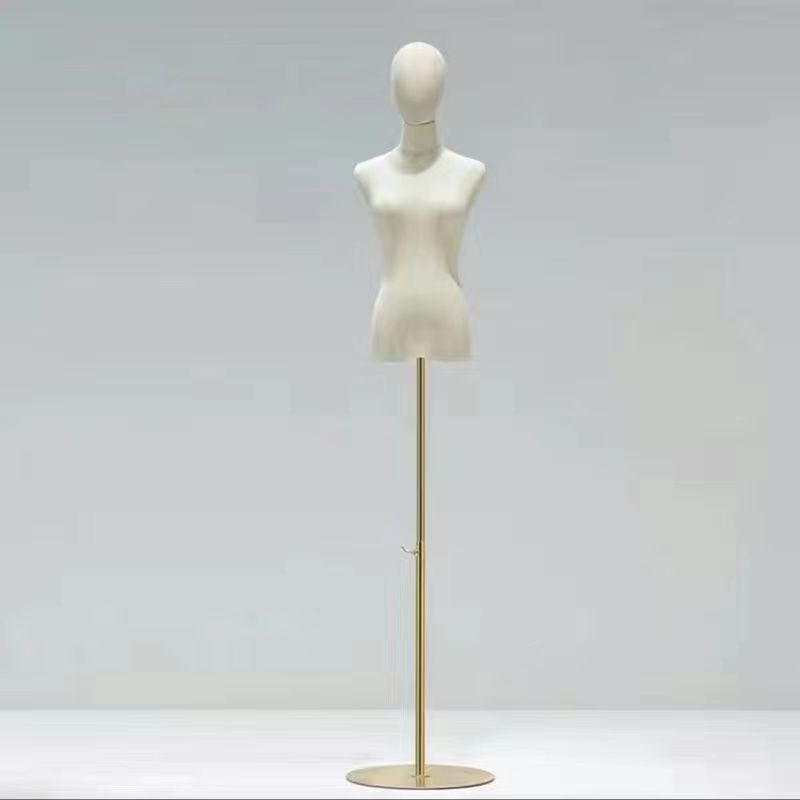 Modelo de accesorios tienda de ropa de mujer cuerpo completo modelo estante de ropa de mujer estante de muñeca de medio cuerpo humano estante de exhibición de ventana