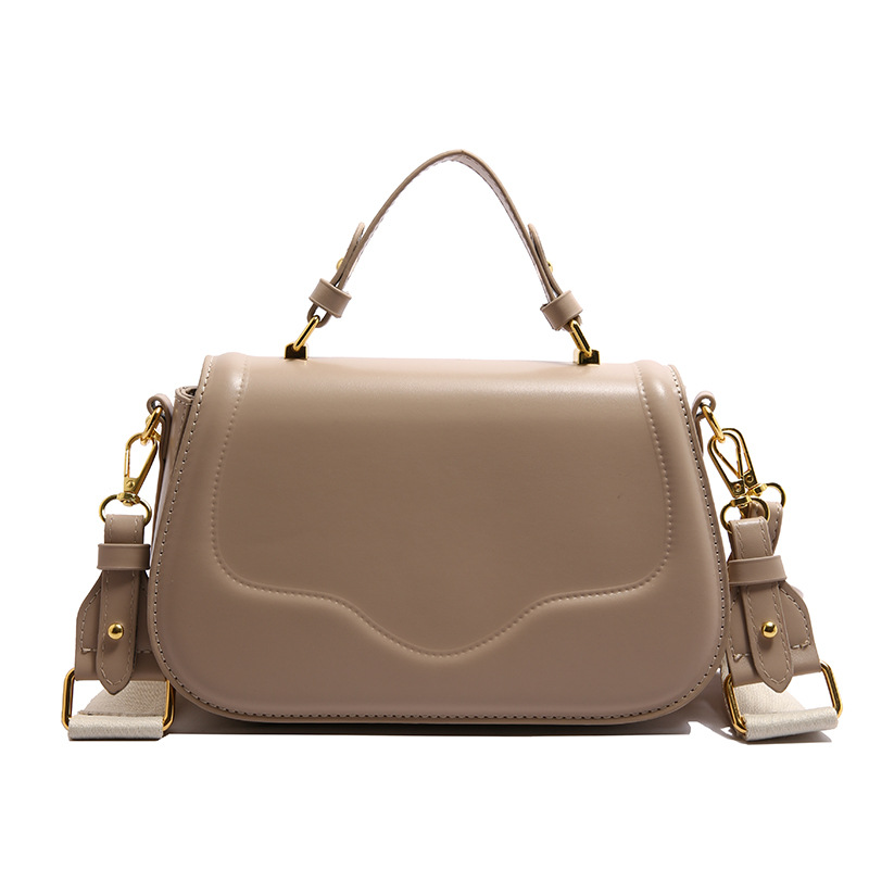 Bolso de moda coreano 2025 verano nuevo bolso femenino simple bolso de hombro ancho bolso de mensajero diario