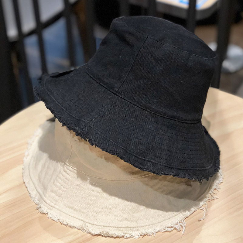 Topi Nelayan Musim Semi dan Musim Panas Topi Bot Kain Denim Modis Kasual Mudah Dipadu Padan Trendi Gaya Korea Wanita Topi Pelindung Matahari Lipat
