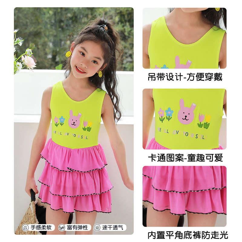 [Liquidación especial] Traje de baño para niños Traje de baño para niñas de una pieza para niñas Traje de baño de moda con falda de princesa