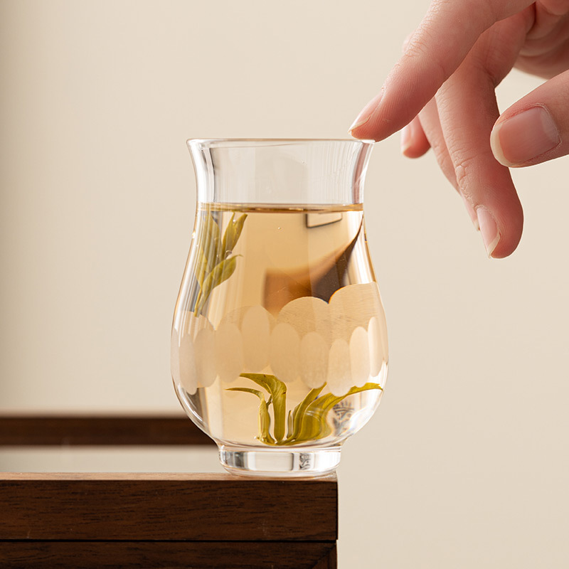 频谱闻香杯玻璃茶杯主人杯女个人专用高档耐高温泡茶品茗杯绿茶杯