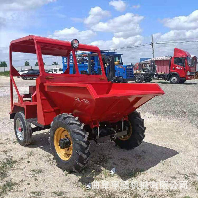 大量供应四轮翻斗车柴油前液压自卸灰斗车建筑工地沙石水泥搬运车