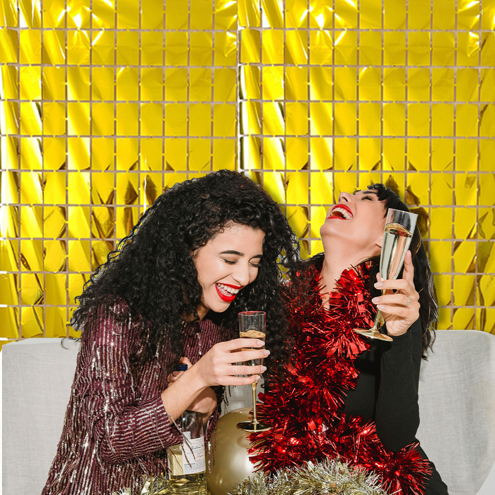 Decoración de fondo para fiestas de cumpleaños y bodas, cortina de fondo navideña, cortina cuadrada lisa al por mayor, decoración navideña
