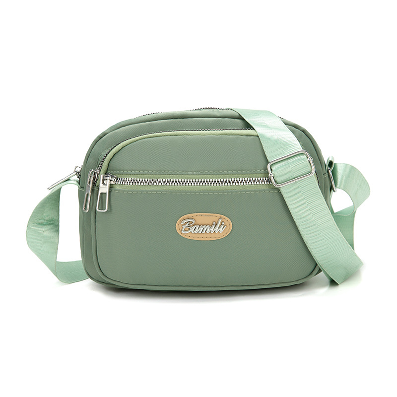 Bolso bandolera transfronterizo simple y versátil Bolso de tela de nailon ligero casual para mujer Bolso de moda Bolso impermeable al aire libre
