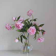 高品质芍药仿真花粉色白色客厅装饰假花网红拍摄道具空间陈列设计