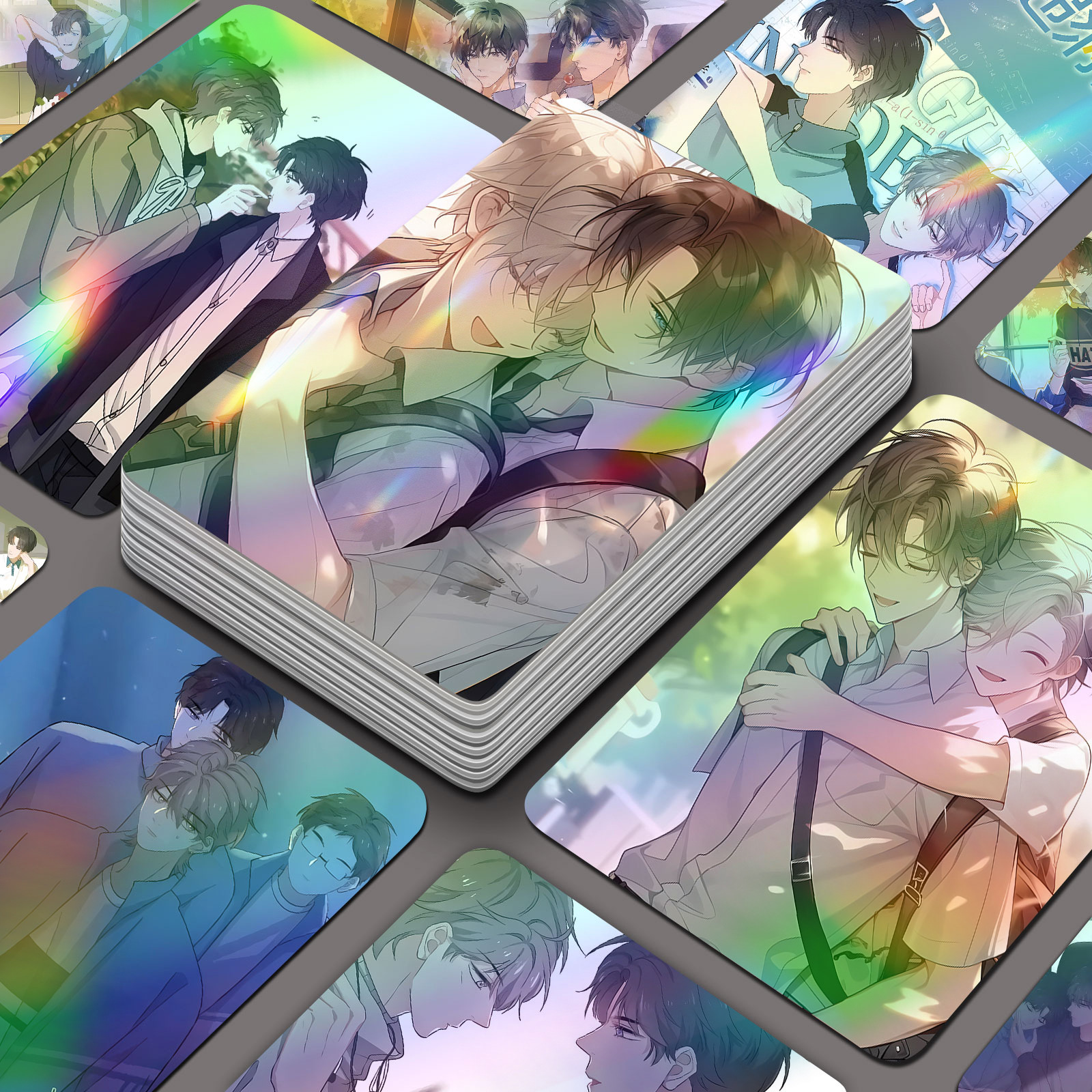 This question is beyond the scope, laser small card 55 high-definition anime Shao Zhan Xu Sheng dual male pure love novel surrounding card