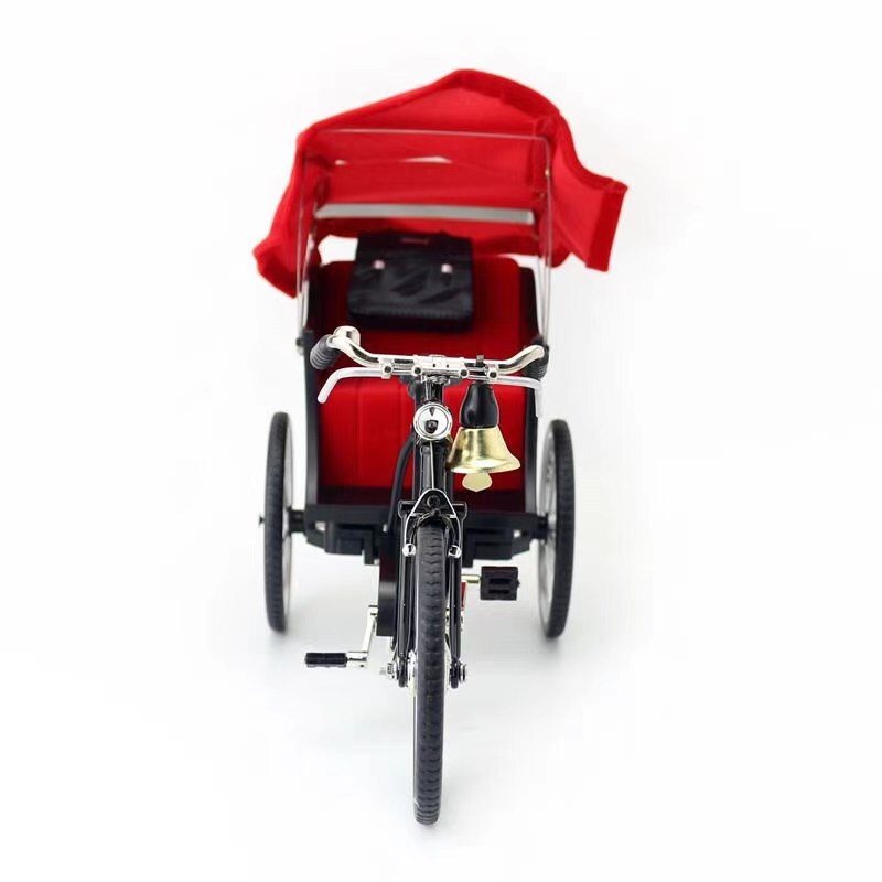 Alloy three-wheeled rasper model retro feelings toy model metal toy coolie cart special toy
