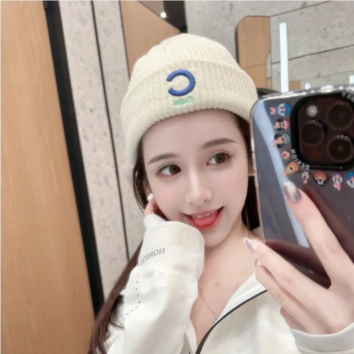 韩国MLB毛线帽秋冬男女同款NY字母刺绣大标保暖针织帽冷帽LA百搭|undefined