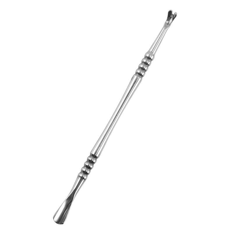 Nuevo color mágico manicura acero empuje piel muerta empuje removedor de uñas empujador de uñas doble cabeza doble uso manicura herramienta traje transfronterizo