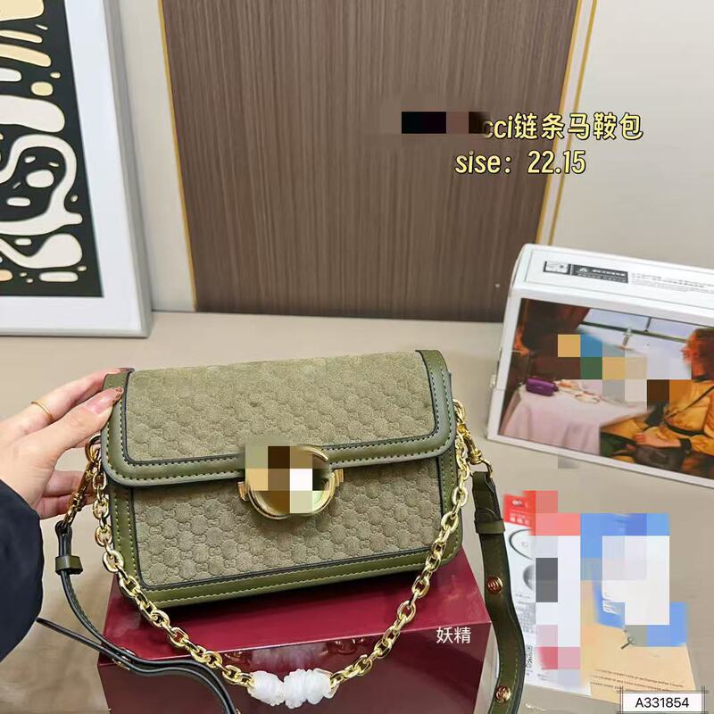 In-Stock Small Square Bag for Women, Fashionable Versatile Gg Chain Bag, Retro Niche Style, Shoulder and Crossbody Bag for Outings, Wholesale Export