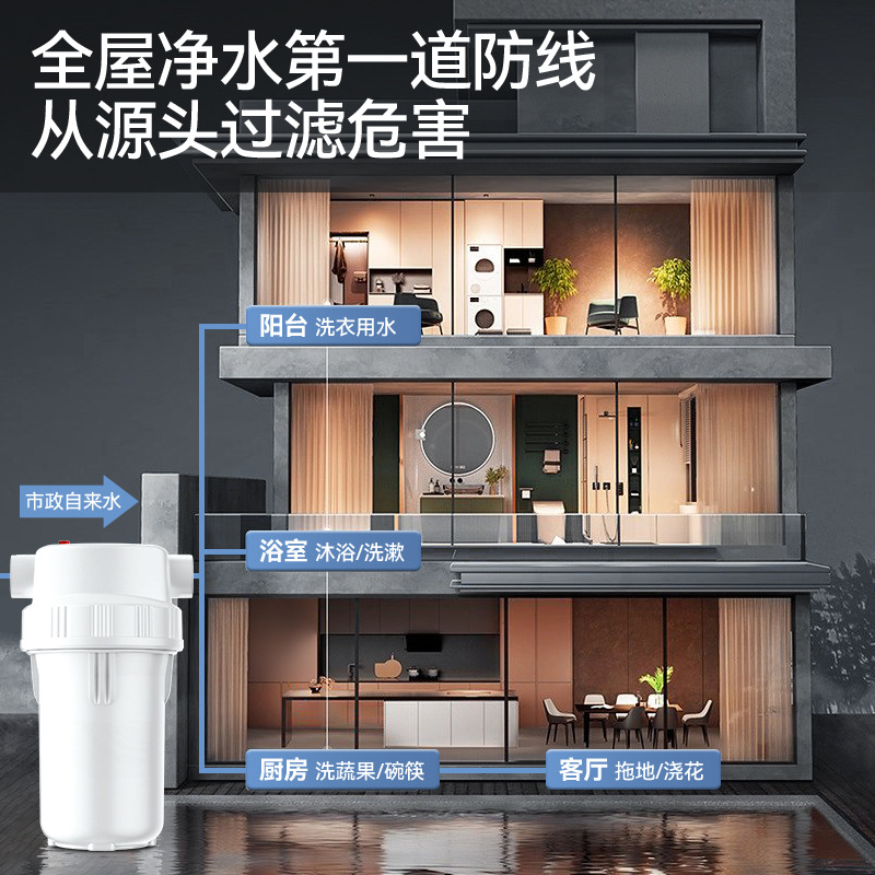 Prefiltro de botella de filtro gordo grande, filtro de tubería gruesa a prueba de explosiones de puerto de cobre de flujo grande de múltiples etapas de una sola etapa