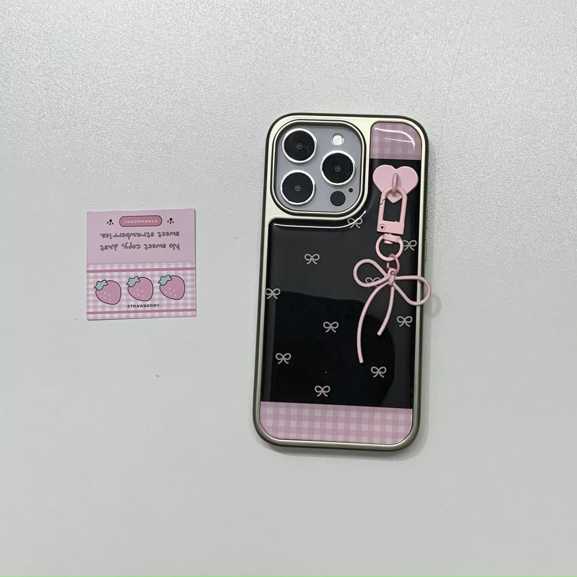 Apple, iPhone 16 с бантом, чехол, совместимый защитный чехол, 16прокстмакс, iphone