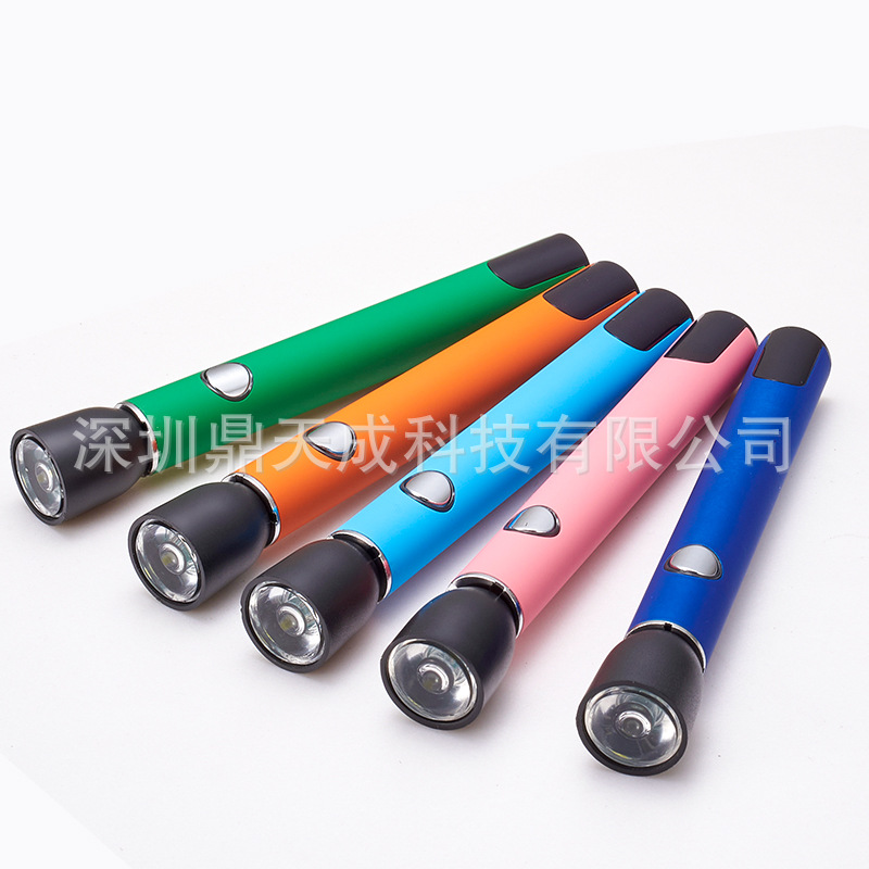 510螺纹电池杆 可调压LED补光灯 2.0-4.0V 不锈钢手电筒