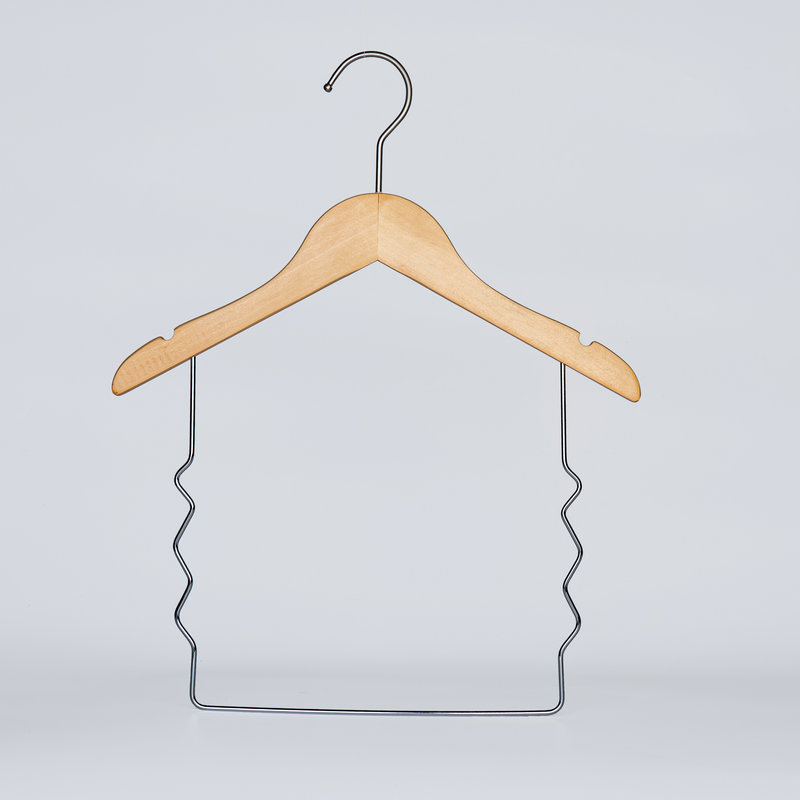 服屋専用服ズボン子供服連体服ホテルの木製棚家庭用セット一体木ハンガー|undefined