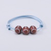 Basketball adjustable ball, woven bracelet handmade, European style, wholesale