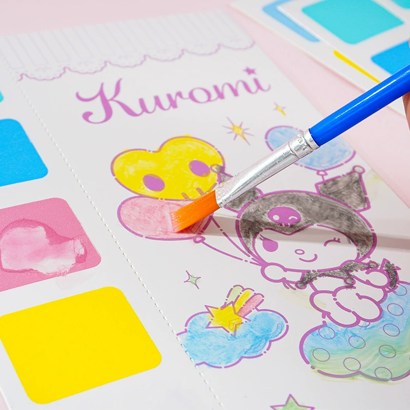 Sanrio, гуашь, раскраска, акварель, детская бумага для рисования, граффити