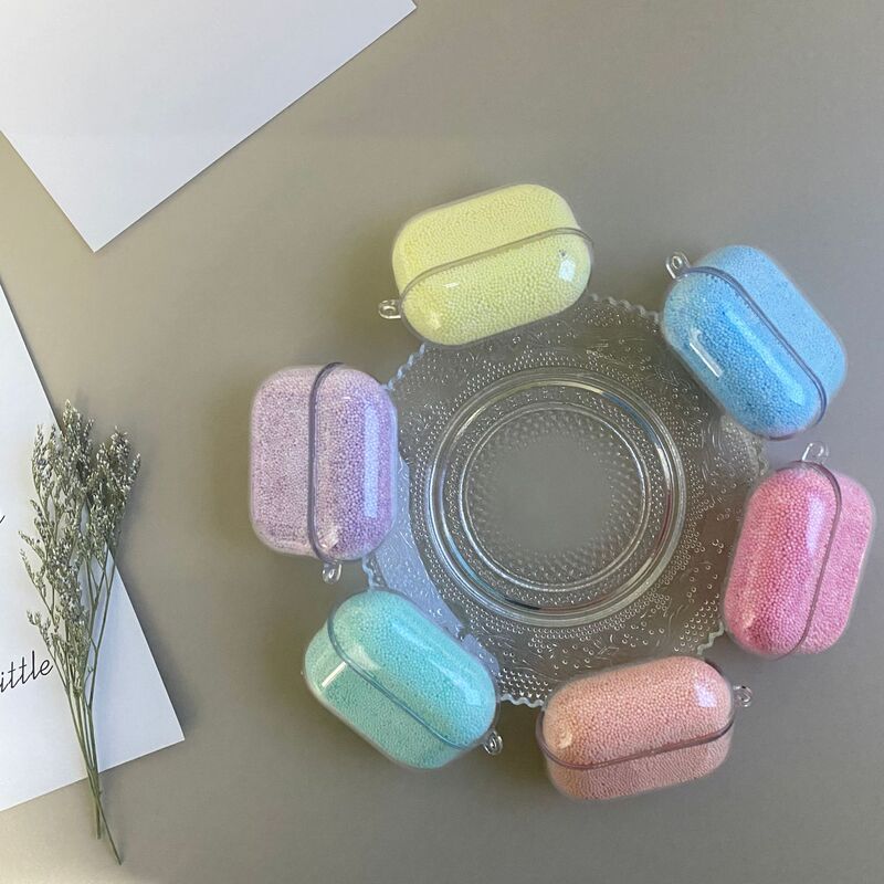 Pc Is Suitable for Apple Earphone Cases Airpodspro1/2/3 Generation Foam Quicksand Earphone Case Noise Reduction Shell Pattern