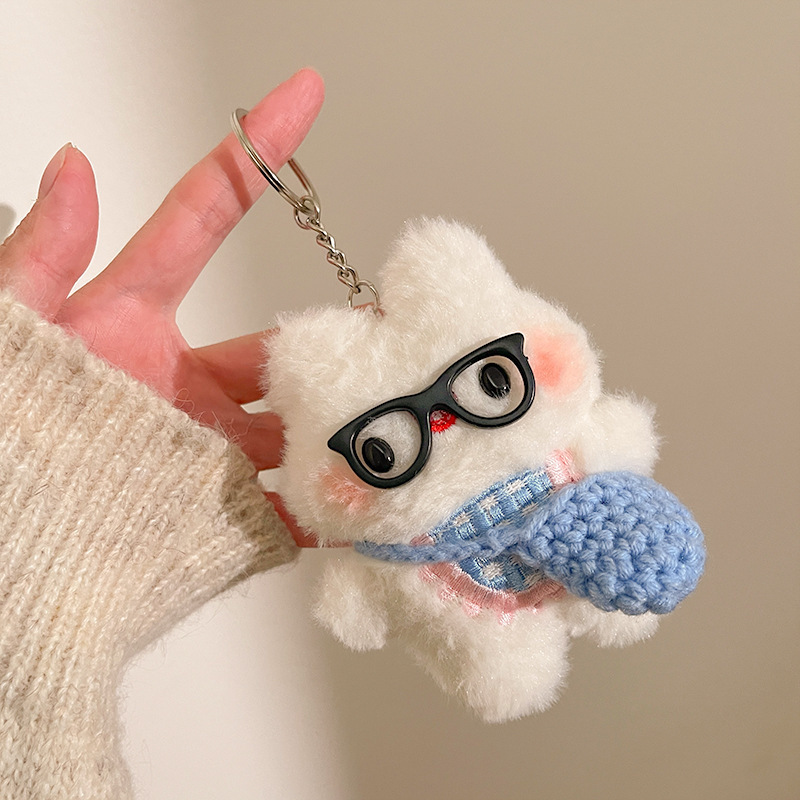 かわいいウサギの漫画ぬいぐるみペンダント人形バックパック装飾キーホルダーアクセサリーブティックストリートストールペンダント|undefined