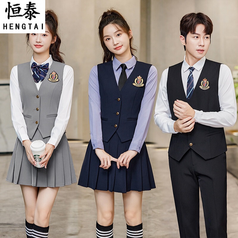 Vest suit men's and women's Korean-style student suit college style JK uniform professional temperament kindergarten teacher waiter overalls