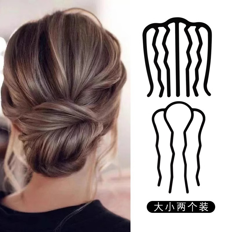 Clip de cabello en forma de U bola de cabeza máquina de cabello de cuatro dientes peine de inserción 2025 nuevo clip de cabello fijo clip de cabello en forma de U