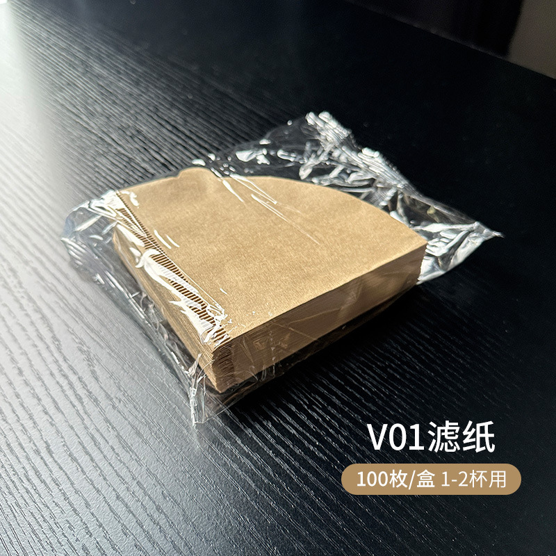手抜きコーヒーフィルター紙テーパー原木パルプV60漏斗アメリカコーヒーマシン滴漏れろ紙1-2/2-4人分|undefined