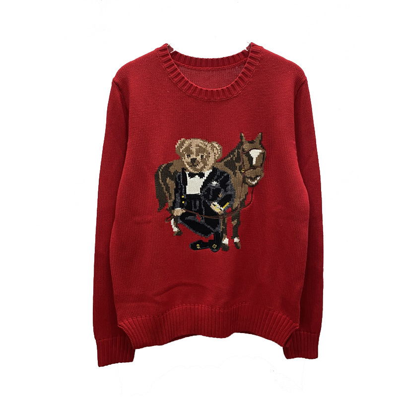Horse bear red