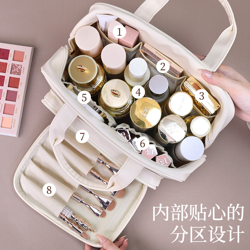 国境を越えた新製品化粧バッグ大容量女性携帯化粧品収納バッグ小大衆デザイン旅行携帯化粧箱