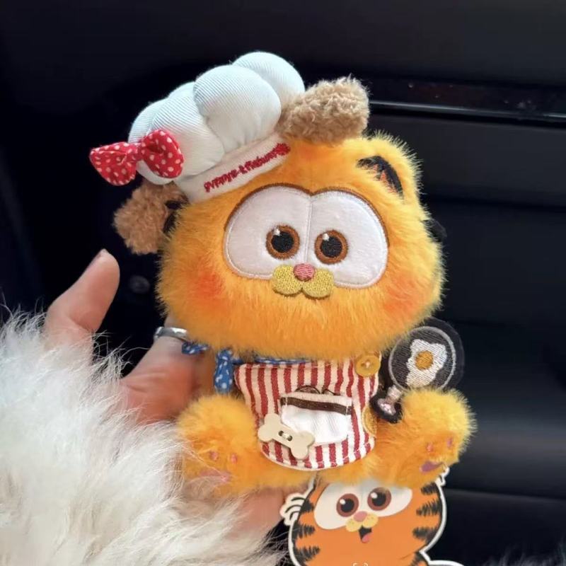 正版加菲猫毛绒公仔挂件卡通玩偶情侣书包钥匙扣挂饰娃娃玩具批发|undefined