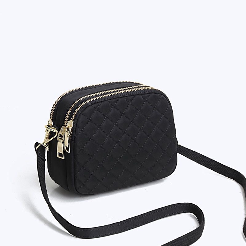 Wholesale women's bag new 2024 fashion trend multi-layer Oxford cloth bag underarm shoulder bag messenger bag a generation of hair