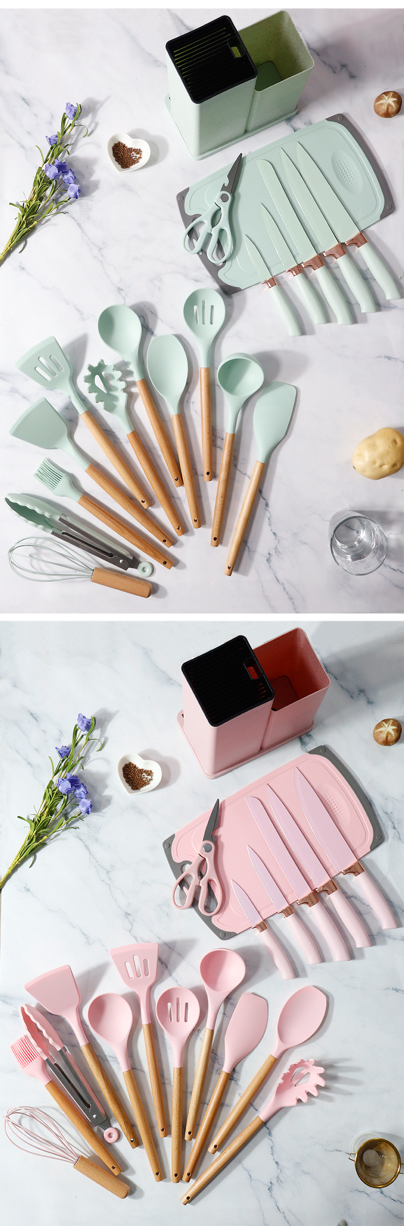 Silicone Kitchen Tool Set 7