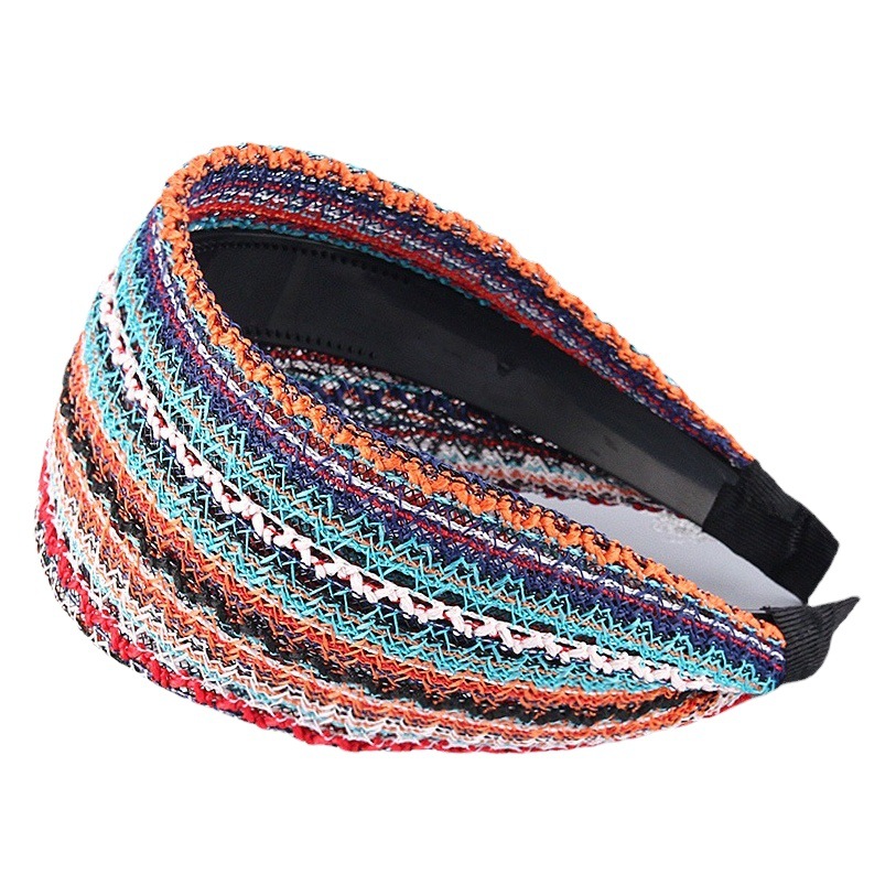 Nueva diadema de ala ancha que cubre el cabello blanco horquilla de malla transpirable con dientes de tela ancha horquilla pelo recoger accesorios para el cabello al por mayor