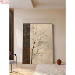 Q553中国式レトロ装飾画ソファー古風茶室壁画枝原木玄関廊下掛け絵リビング落着