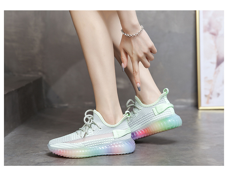 Lace up rainbow sole sneakers NSSC49027