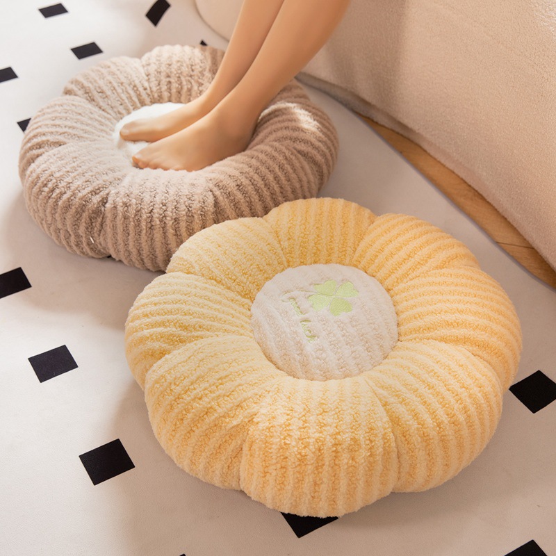 Cojín de futón de hierba de cuatro hojas pequeño fresco dulce tiendas caseras de piso casuales ventanas flotantes almohadilla tatami cálida regalo