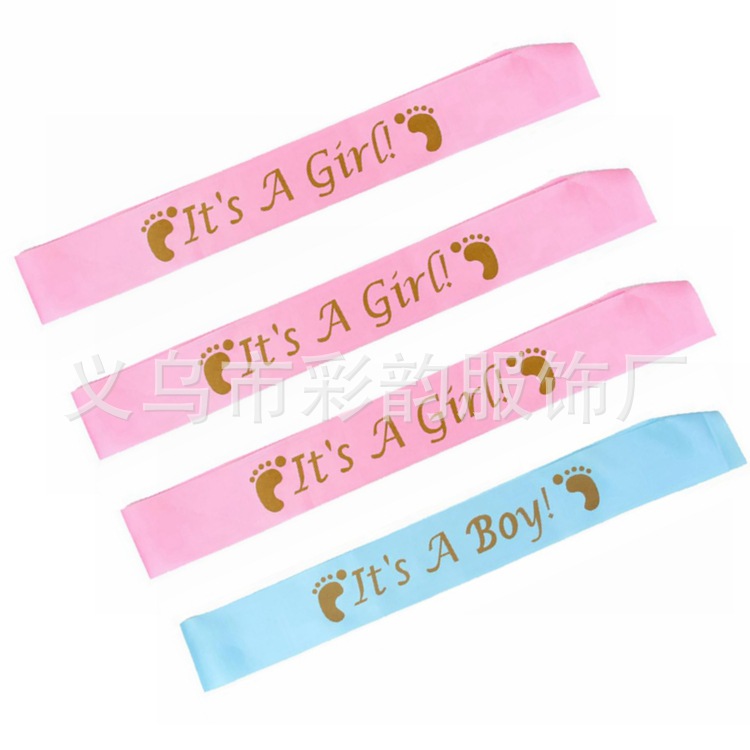 European and American newborn baby shower shoulder strapIt's a girl…