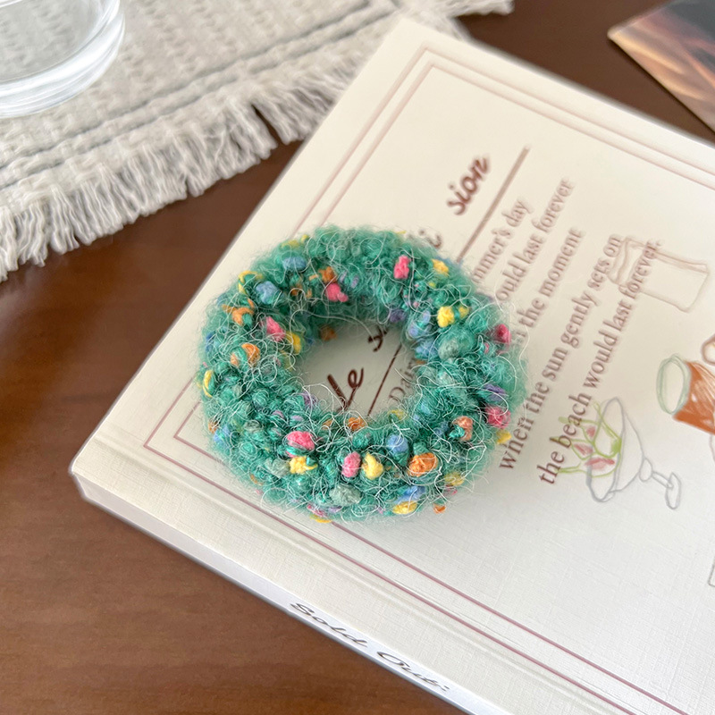 Un anillo de toalla verde