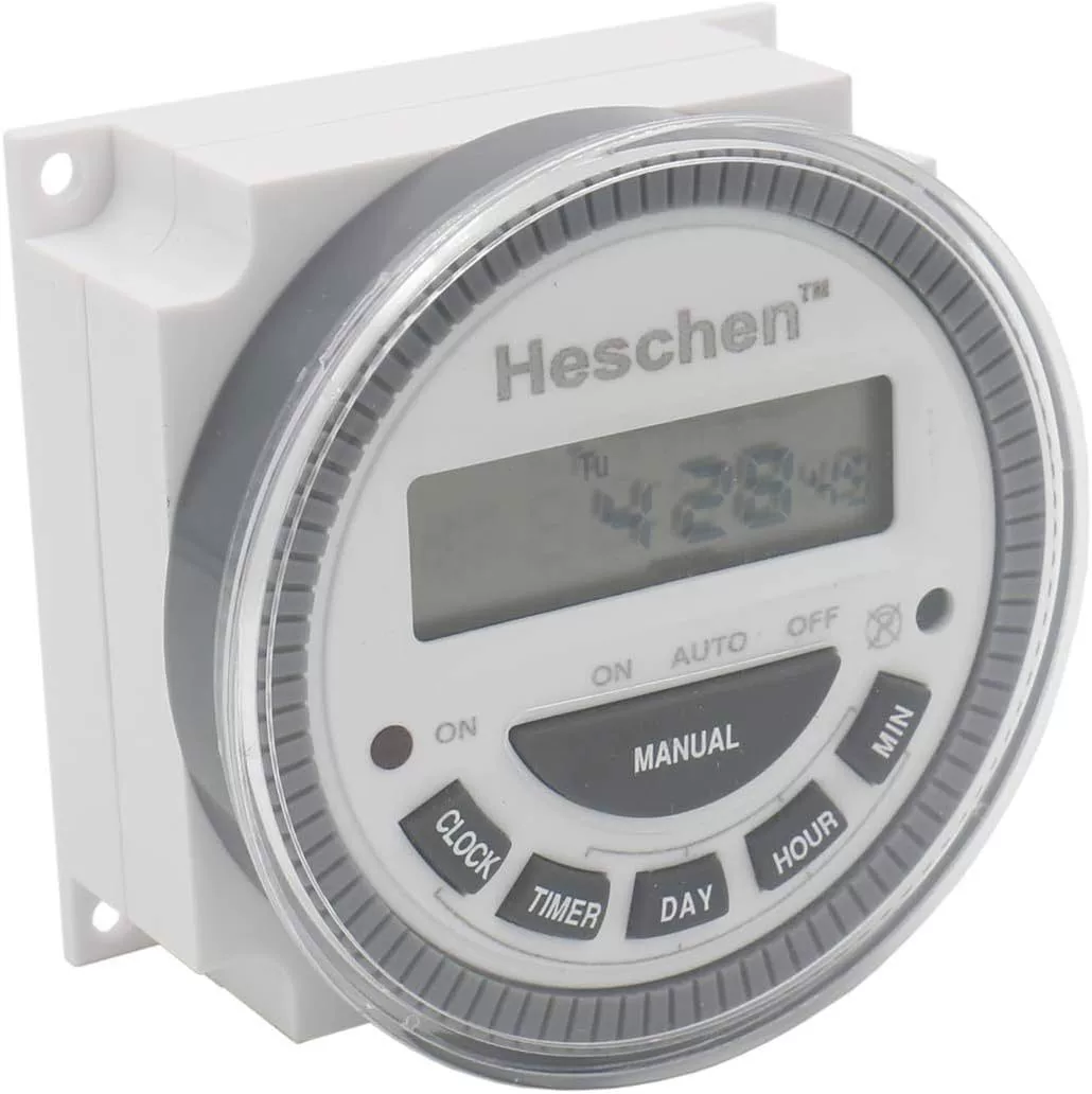 Heschen Digitaler LCD-Power Wöchentlich programmierbarer Ti