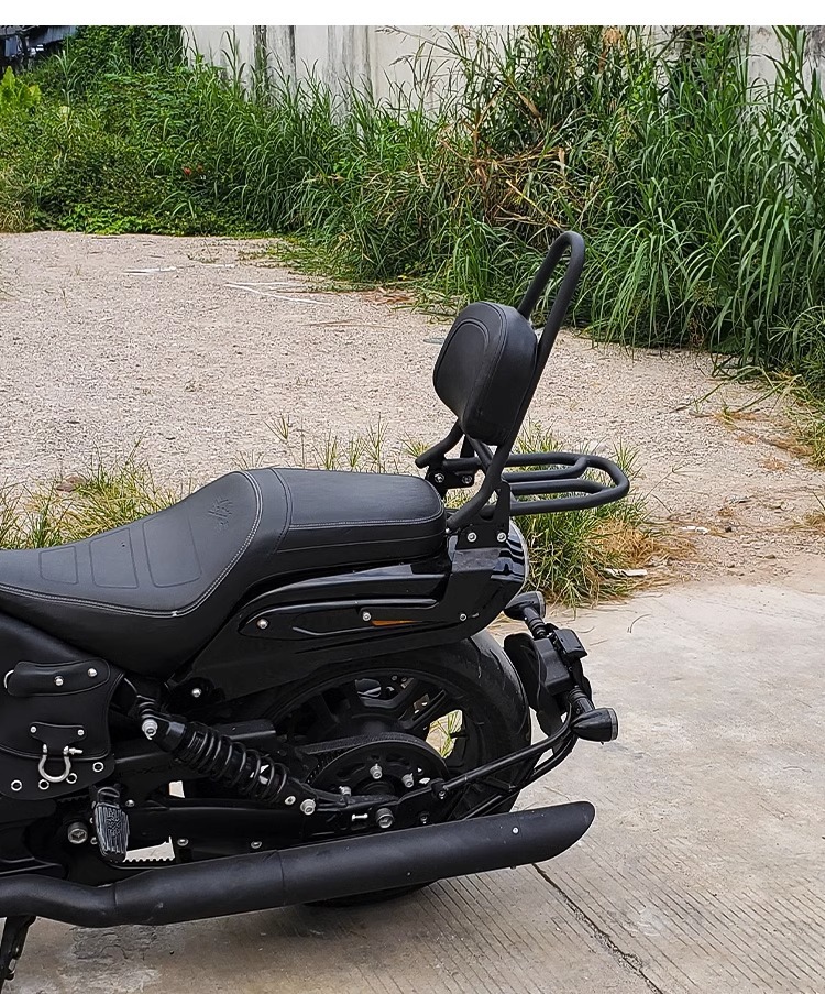 Muscle car Wolf suitable for xiangshuai Yulong JSX700i Ruilong JSX900i backrest modified tail frame tail wing curved bow backrest