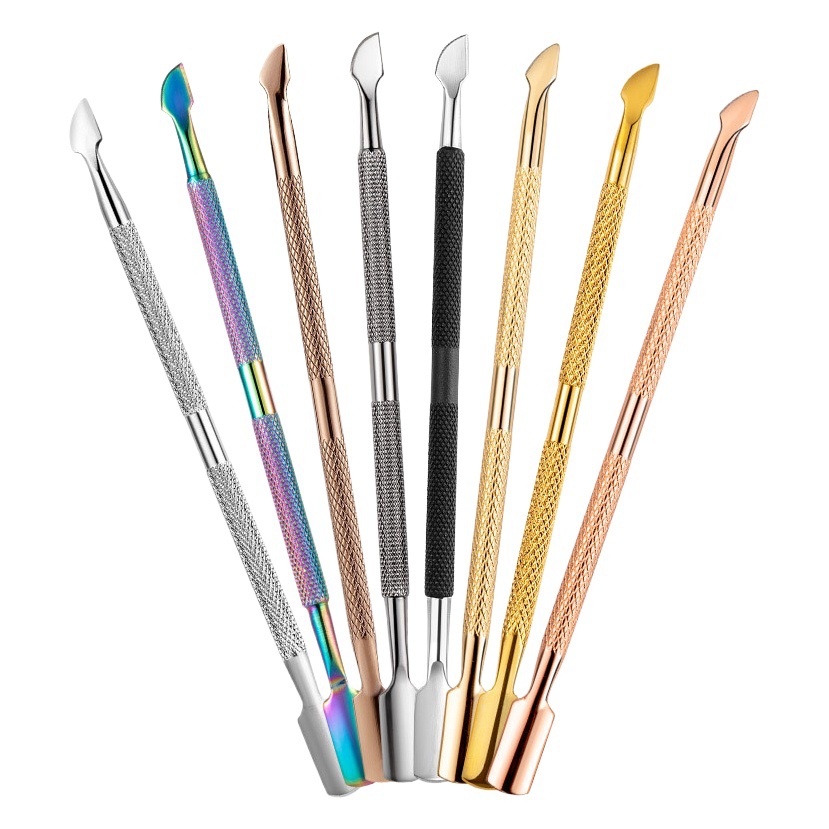 Stainless Steel Small Steel Pusher to Remove Dead Skin Pusher Nail Pusher to Remove Dead Skin Nail Polish Glue Manicure Tools Supplies Steel Pusher
