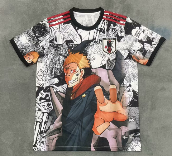 25-26 Nueva camiseta de anime de camiseta japonesa One Piece Samurai Sakura Dragon Ball Uniforme de fútbol transfronterizo de edición especial