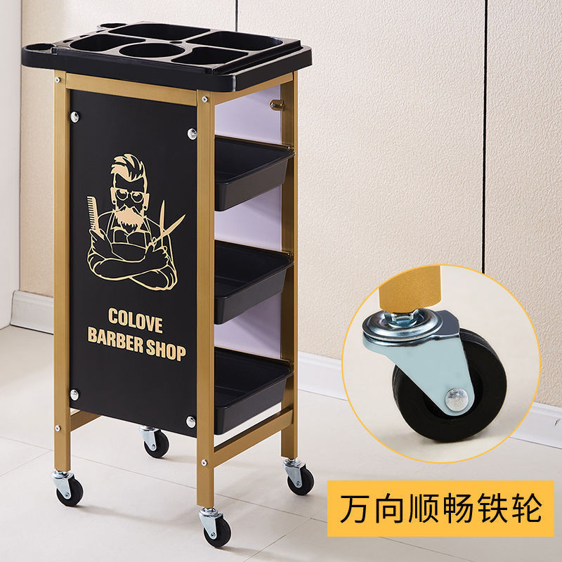 Carro de belleza, cochecito de peluquería, cochecito de peluquería, carro de herramientas, carro de barra de cinco capas, carro de peluquería, armario de herramientas de peluquería