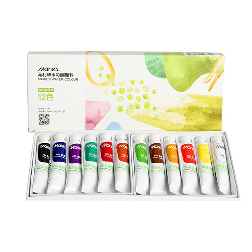 Marley Watercolor Paint Multi-Size Set: 12 Colors, 18 Colors, 24 Colors, 36 Colors Watercolor Paint