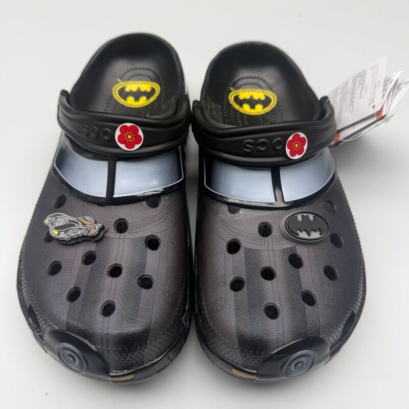 Batman Croc Shoes Children's Shoes Baotou Anti-Slip Beach Shoes Outdoor Slippers Super Soft Sandals Super Light Internet Celebrities Can Be Approved Batman Croc Shoes Children's Shoes Baotou Anti-Slip Beach Shoes Outdoor Slippers Super Soft Sandals Super Light Internet Celebrities Can Be Approved