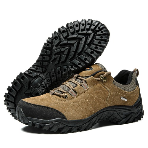 Men's and Women's Hiking Shoes Outdoor Shoes Low-top Fleece Spring and Autumn Anti-slip Plus Size Cross-border Trekking and Off-road Sports Shoes