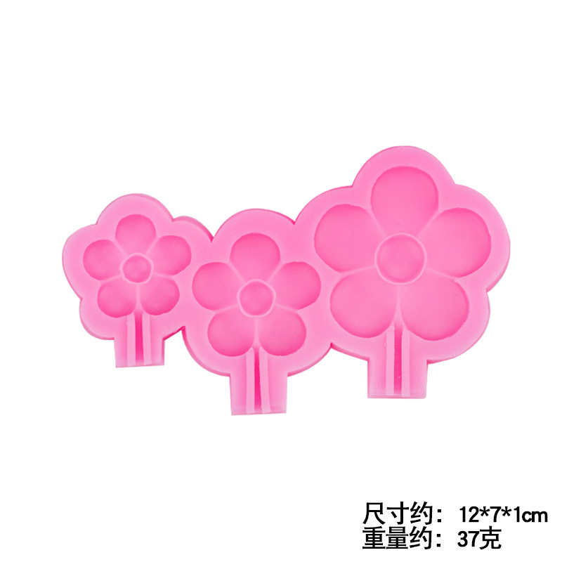 Forma de La Flor linda del molde del silicón decoración para hornear creativo Lollipop chocolate fondant cake molde